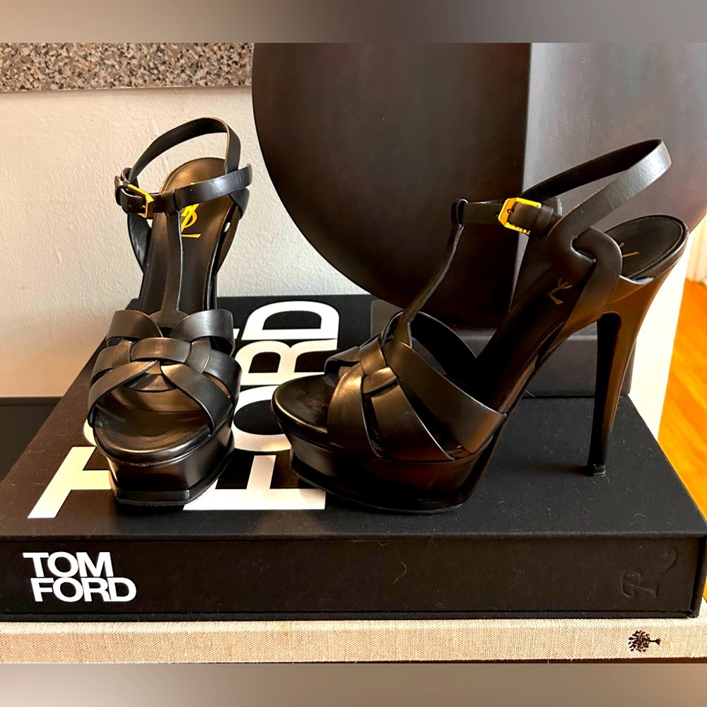 YSL Tribute Platform Sandals